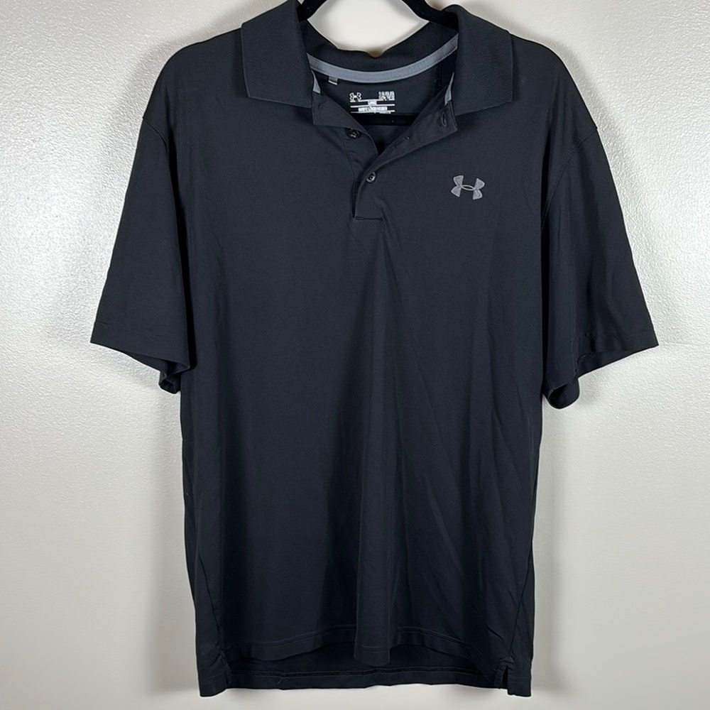 Under Armour Men's Black Polo Shirt